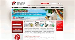 Desktop Screenshot of forexrebateweekly.com